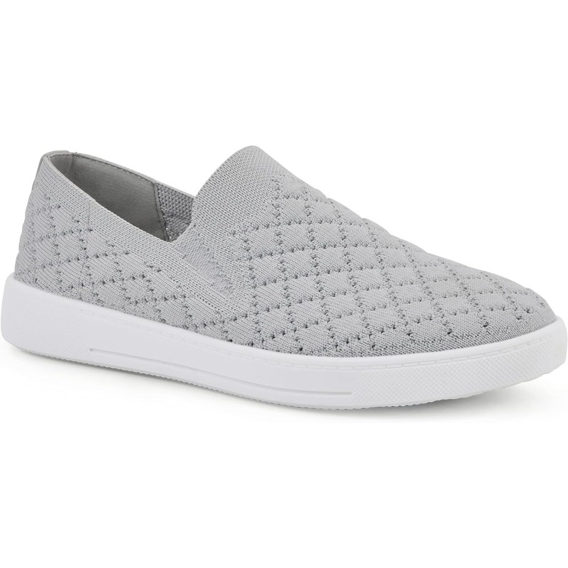 WHITE MOUNTAIN Shoes Utopia Slip-on Sneaker(Ltgrey/Fabric) - WHITE MOUNTAIN